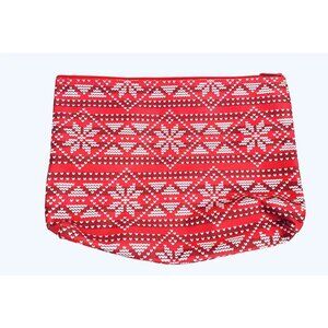 Thirty-one Zipper Pouch, Holiday Fair Isle